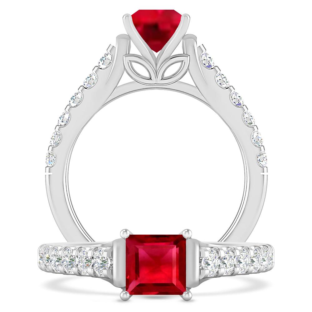 White Gold - Ruby