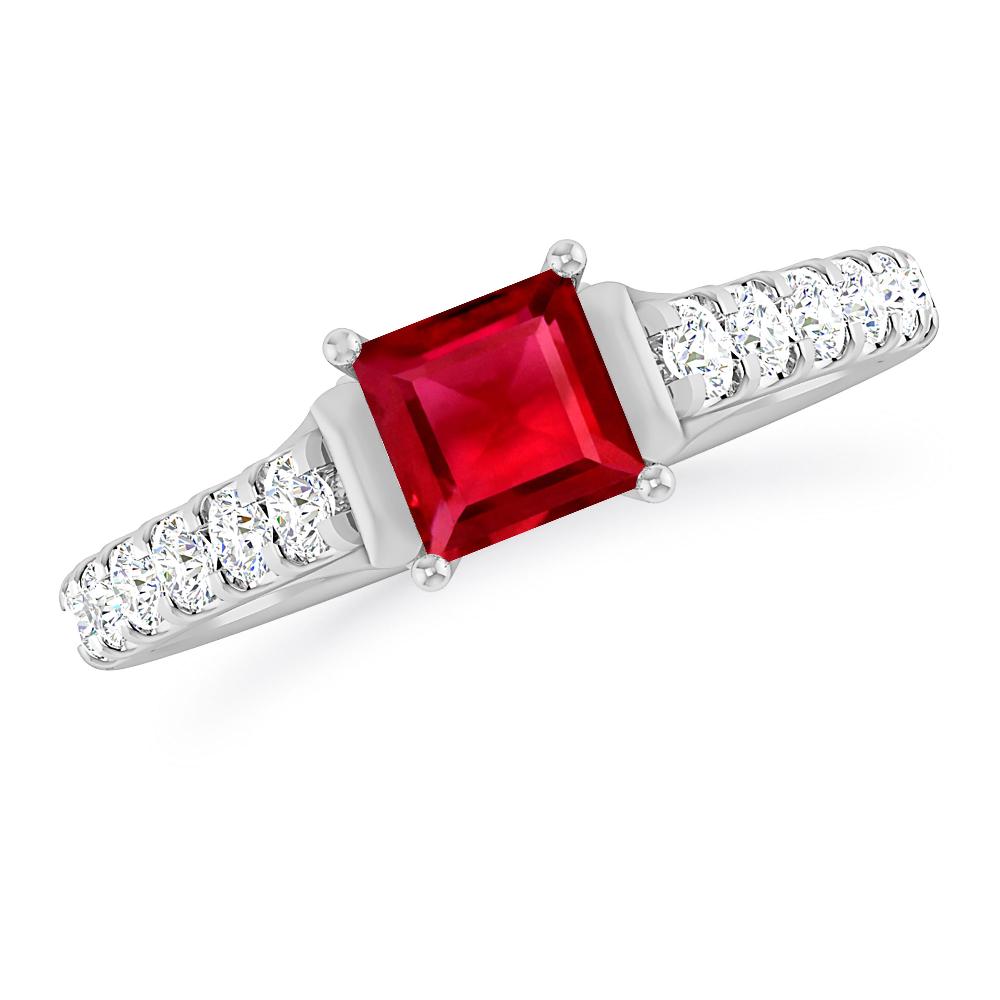 White Gold - Ruby