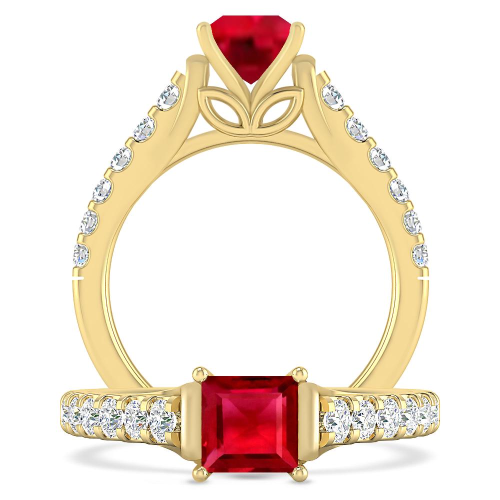 Yellow Gold - Ruby