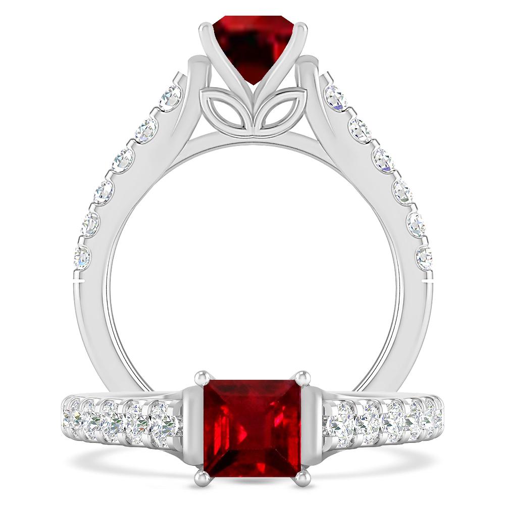 White Gold - Ruby