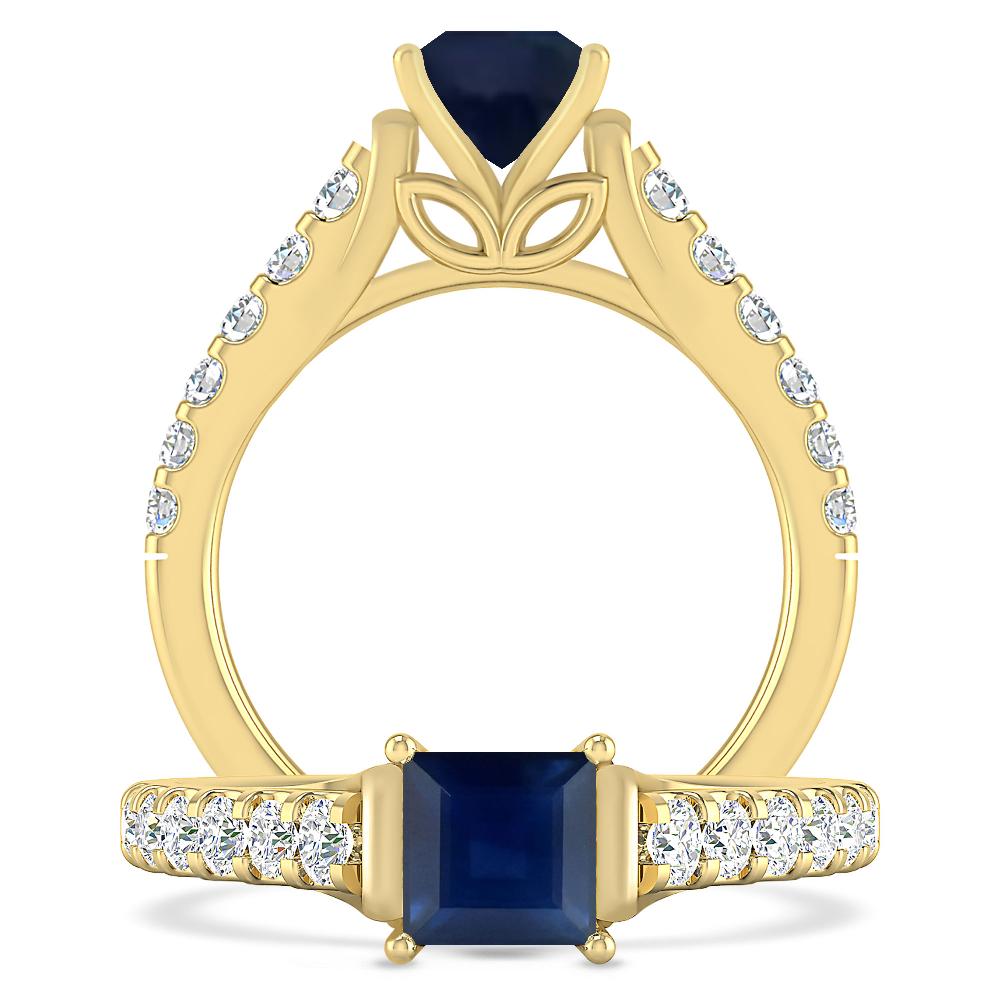 Yellow Gold - Sapphire