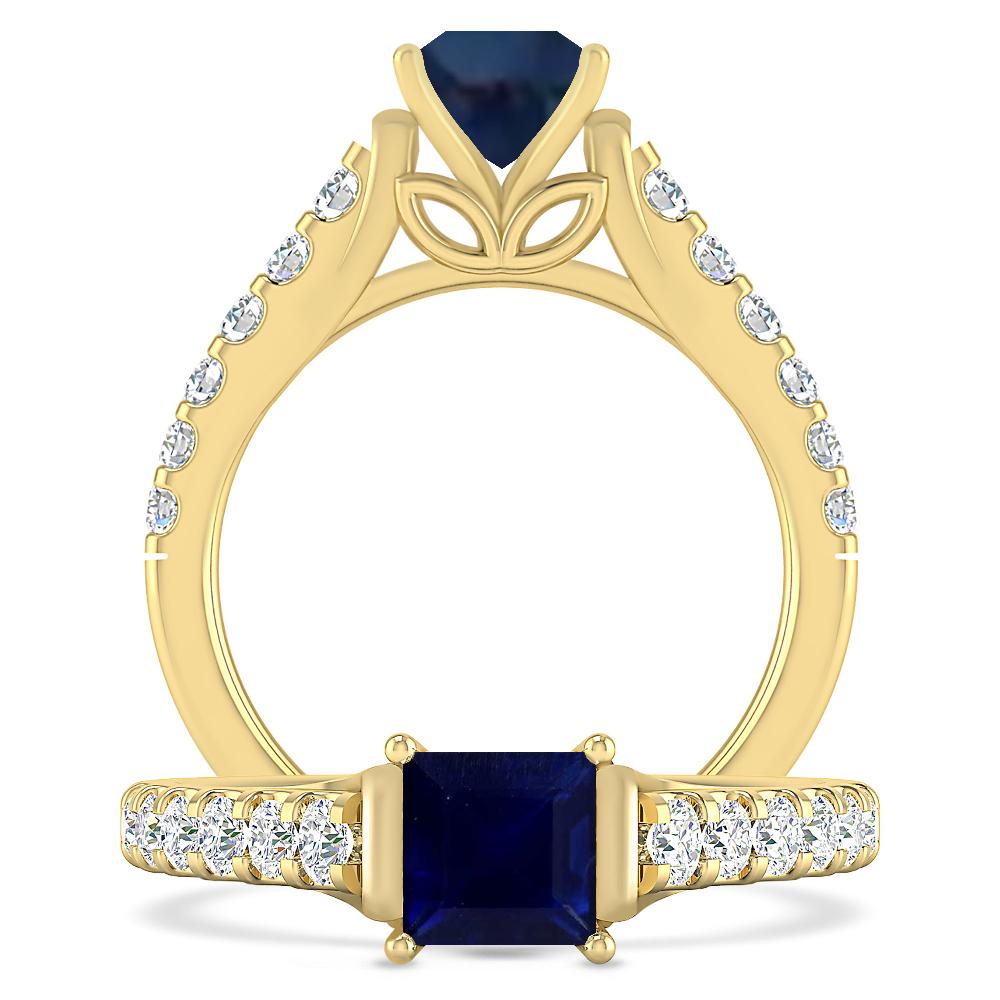 Yellow Gold - Sapphire