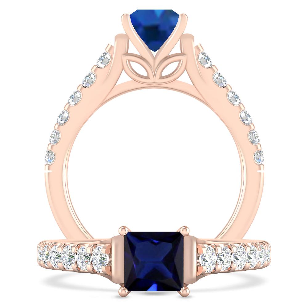 Rose Gold - Sapphire