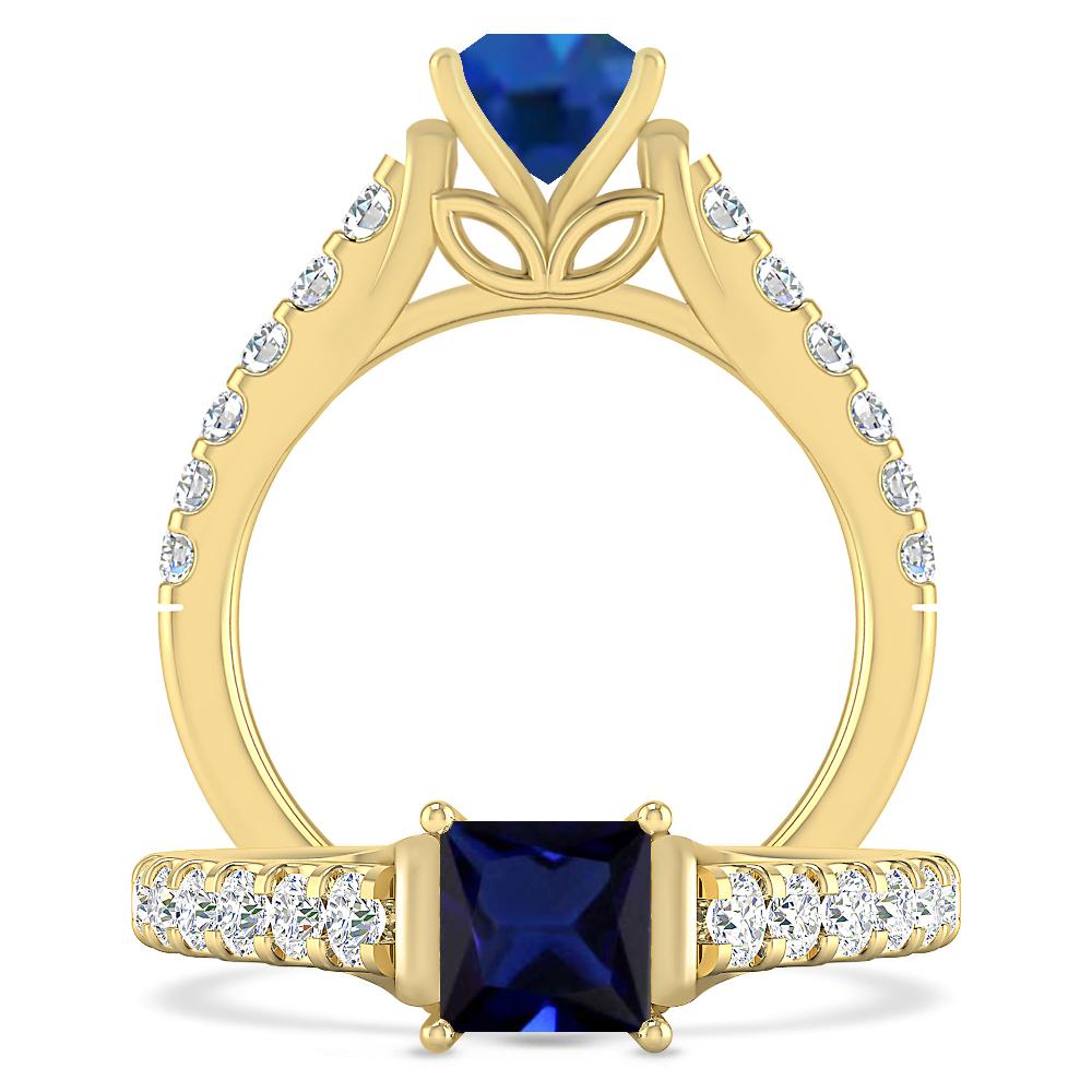 Yellow Gold - Sapphire