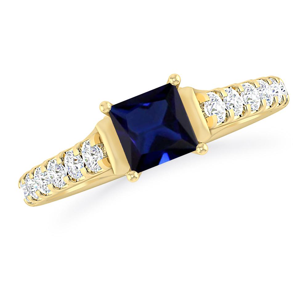 Yellow Gold - Sapphire