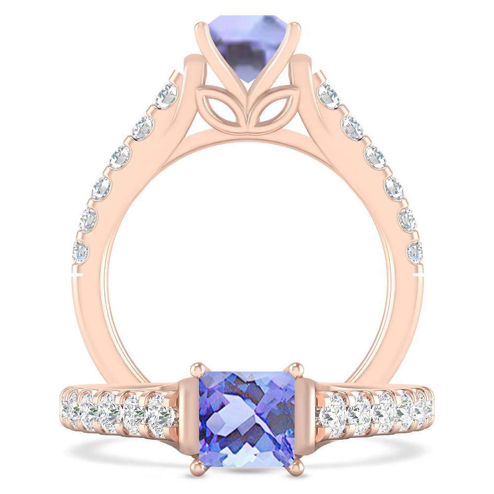 Rose Gold - Tanzanite