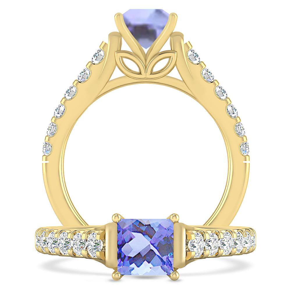 Yellow Gold - Tanzanite