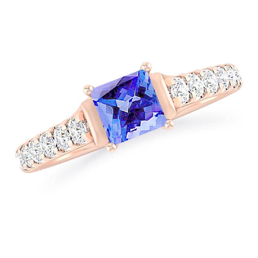 Rose Gold - Tanzanite