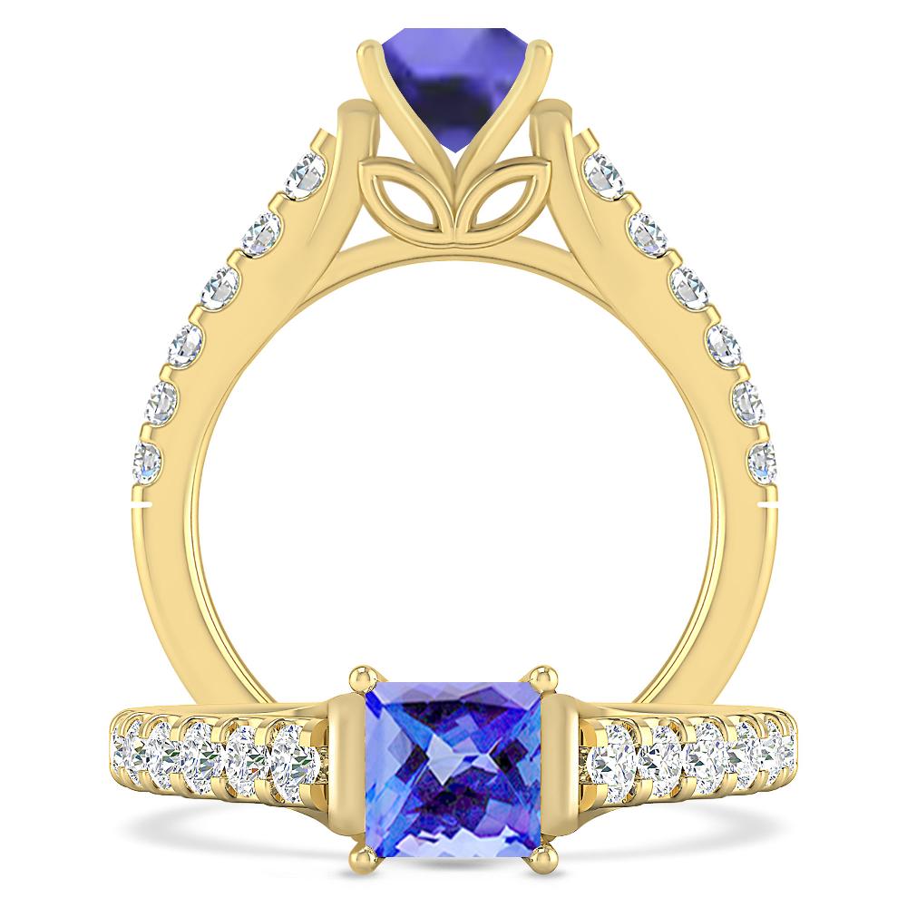 Yellow Gold - Tanzanite