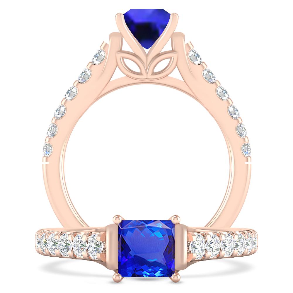 Rose Gold - Tanzanite