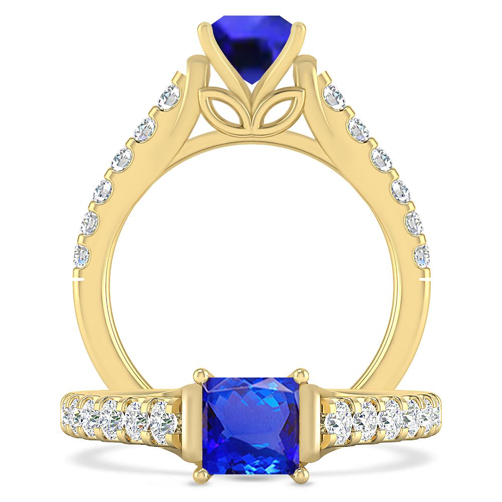 Yellow Gold - Tanzanite