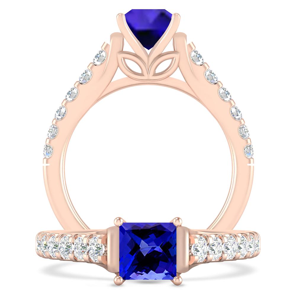 Rose Gold - Tanzanite