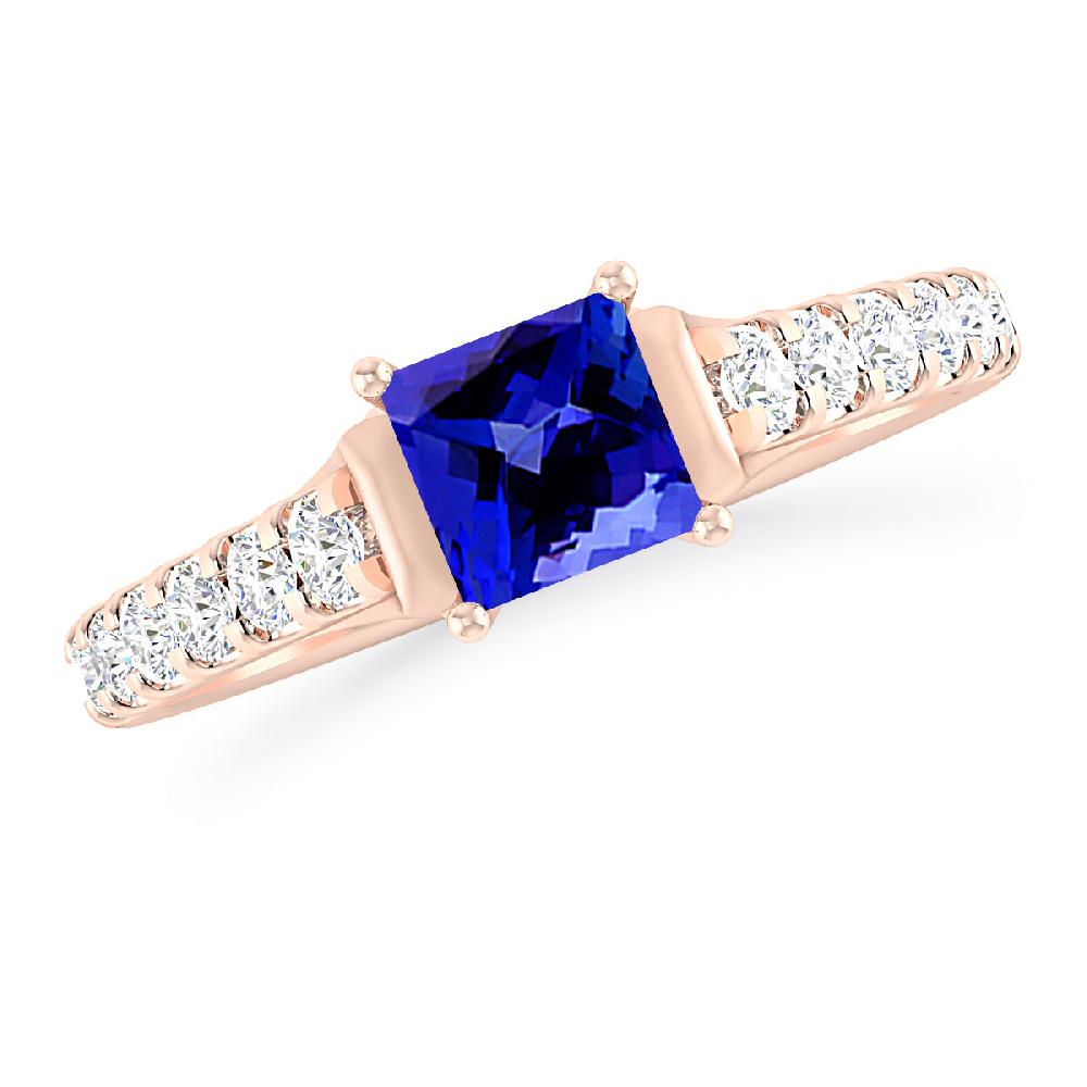 Rose Gold - Tanzanite