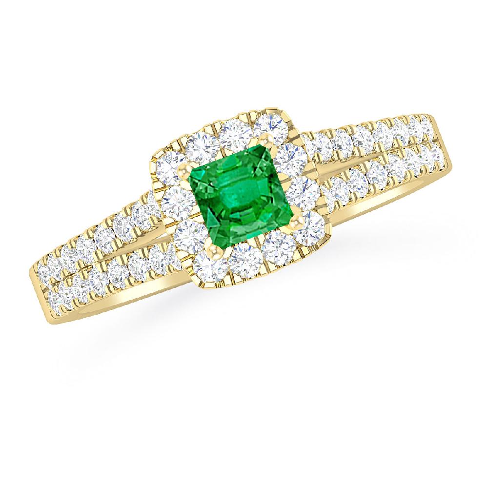 Yellow Gold - Emerald