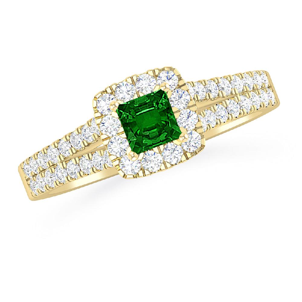 Yellow Gold - Emerald