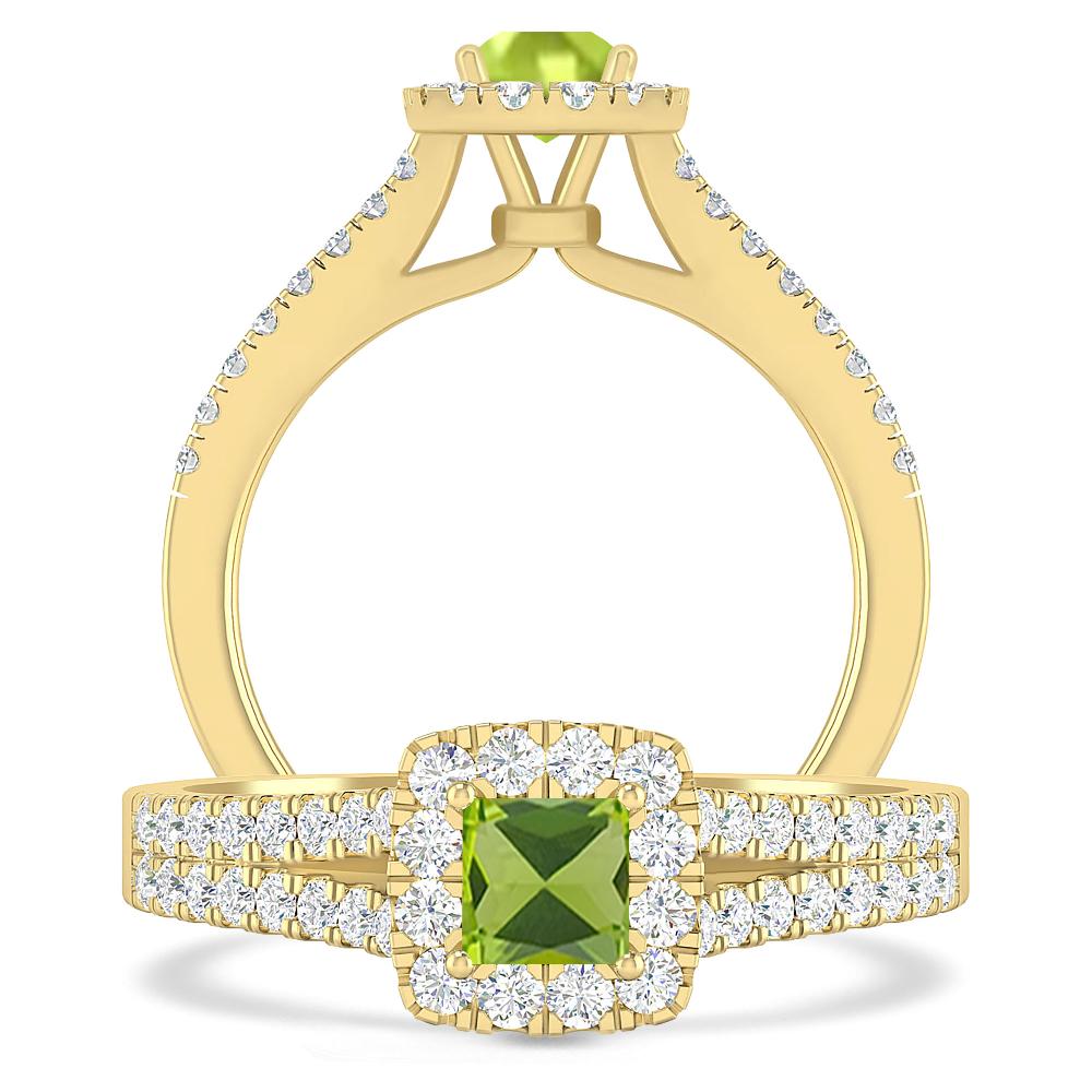 Yellow Gold - Peridot