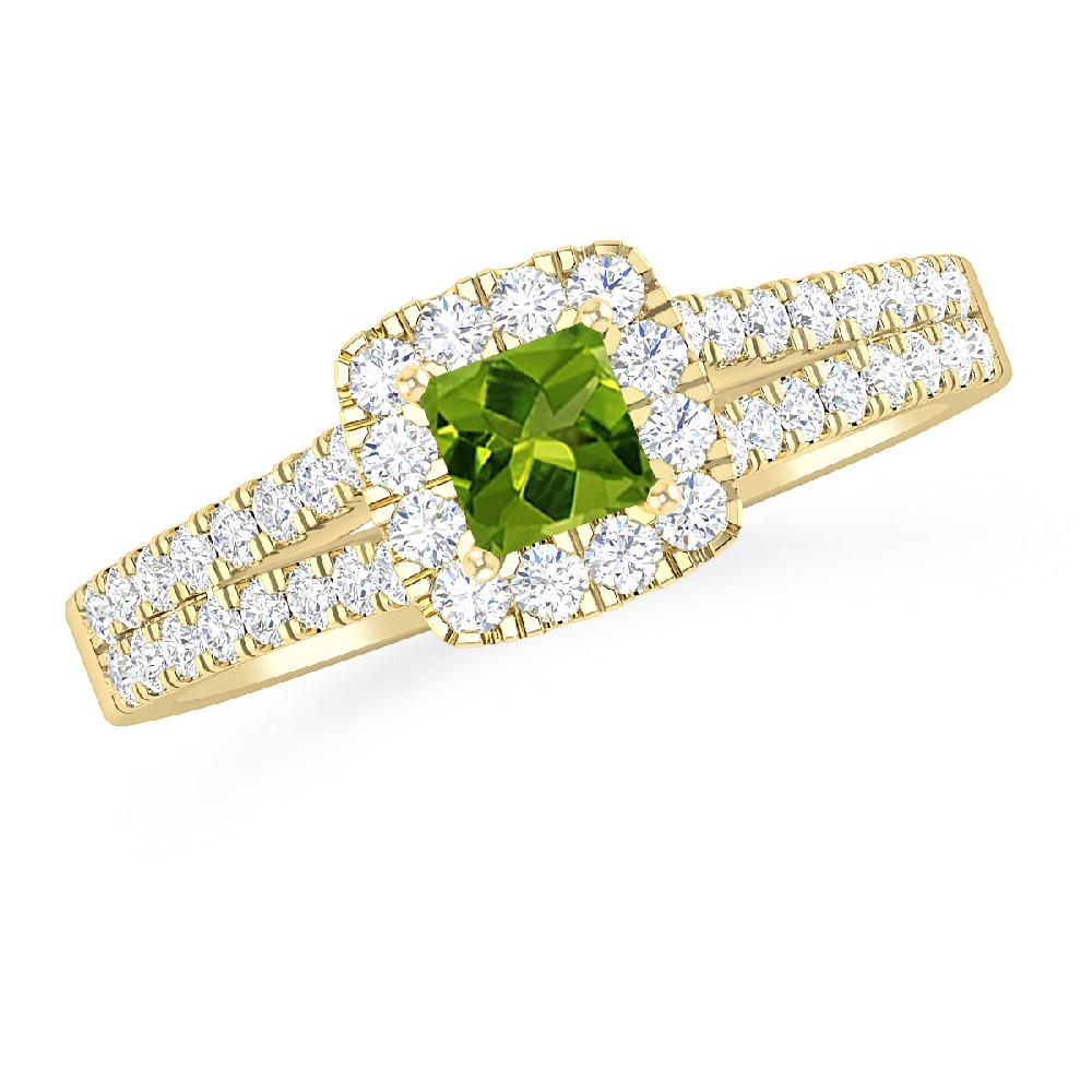 Yellow Gold - Peridot