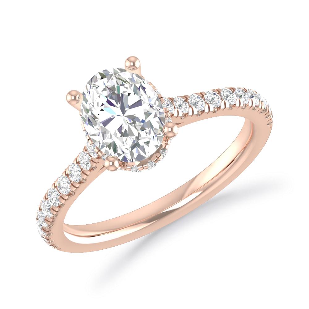 Rose Gold -  Oval