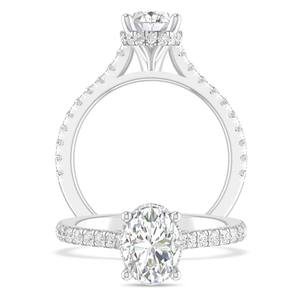 White Gold -  Oval