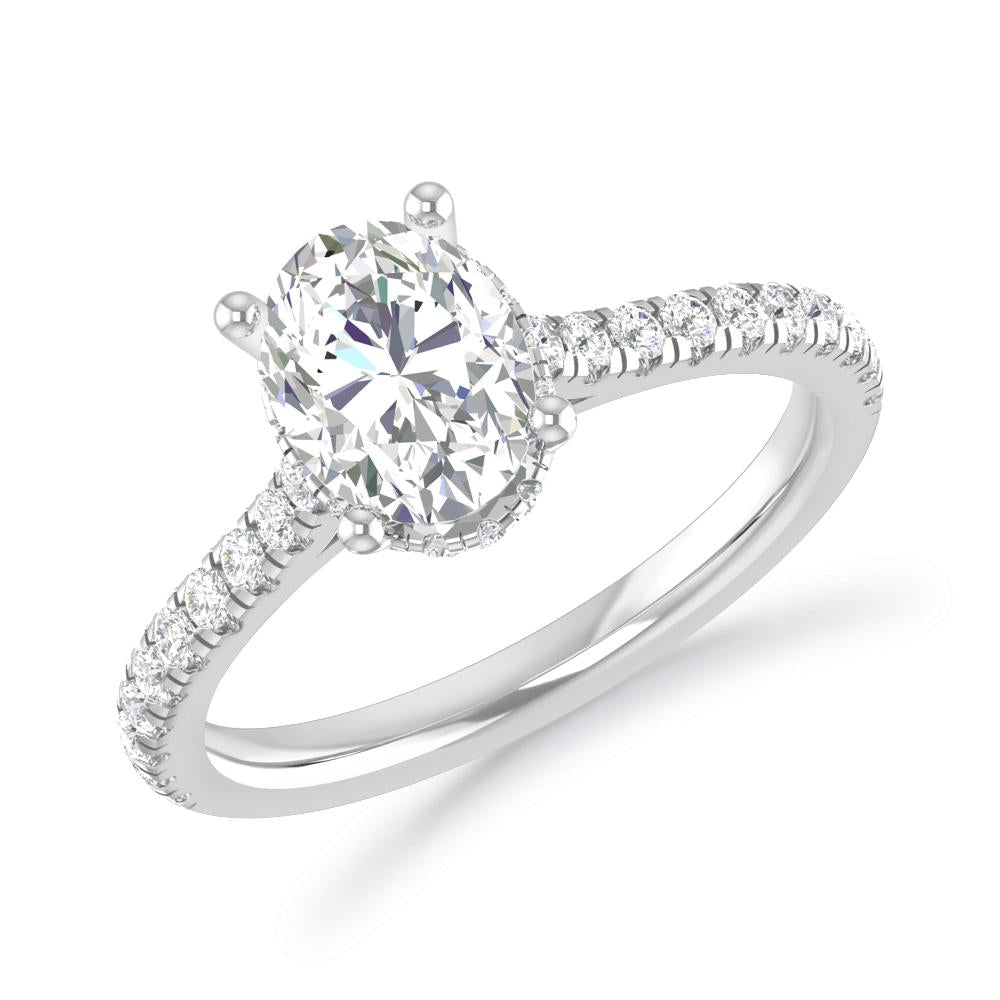 White Gold - Oval