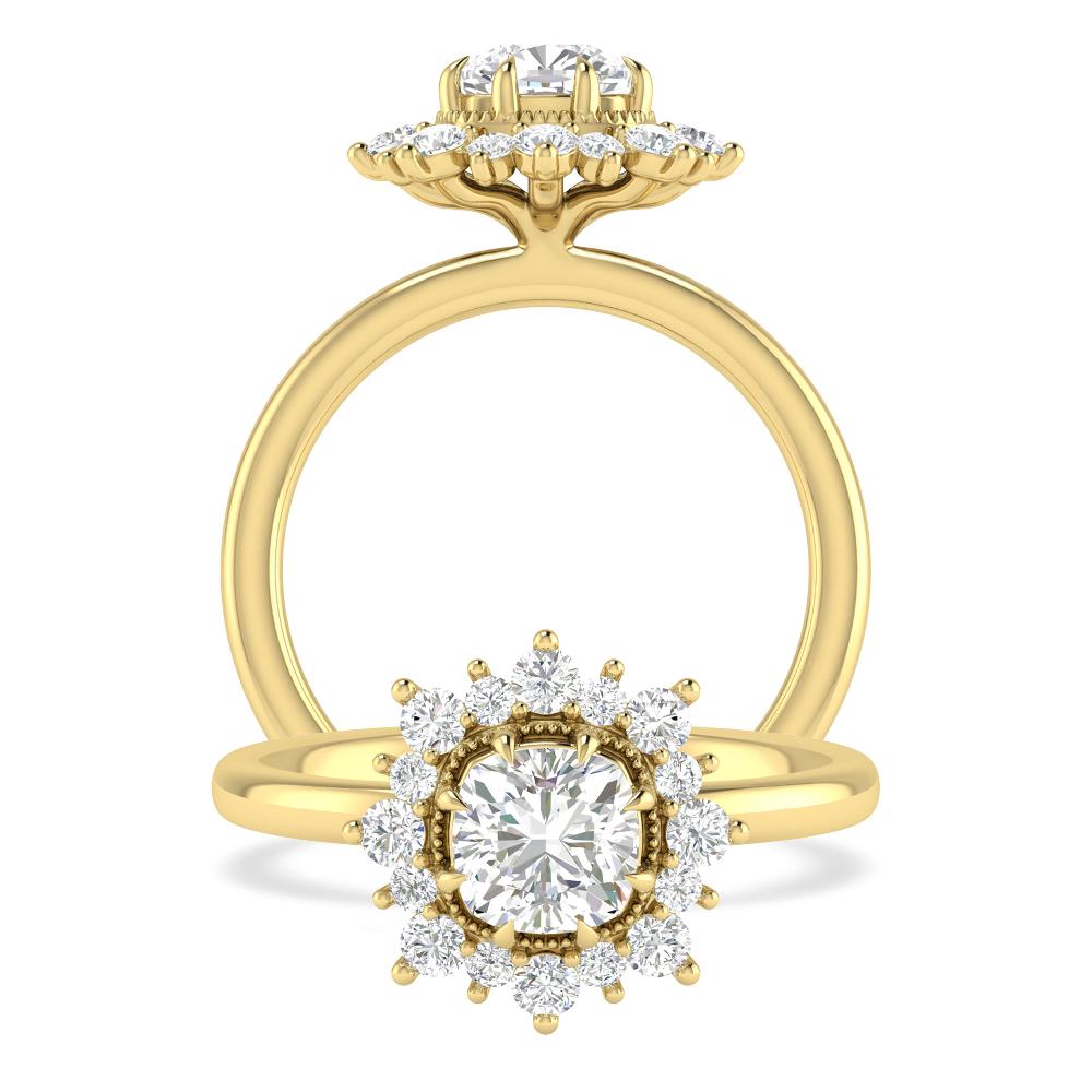 Yellow Gold - 1 5/8