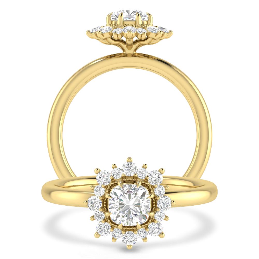Yellow Gold - 1 5/8