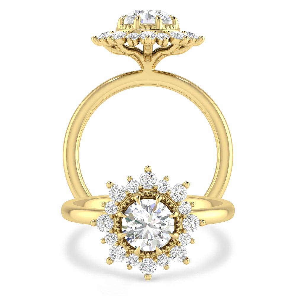 Yellow Gold - 1 7/8
