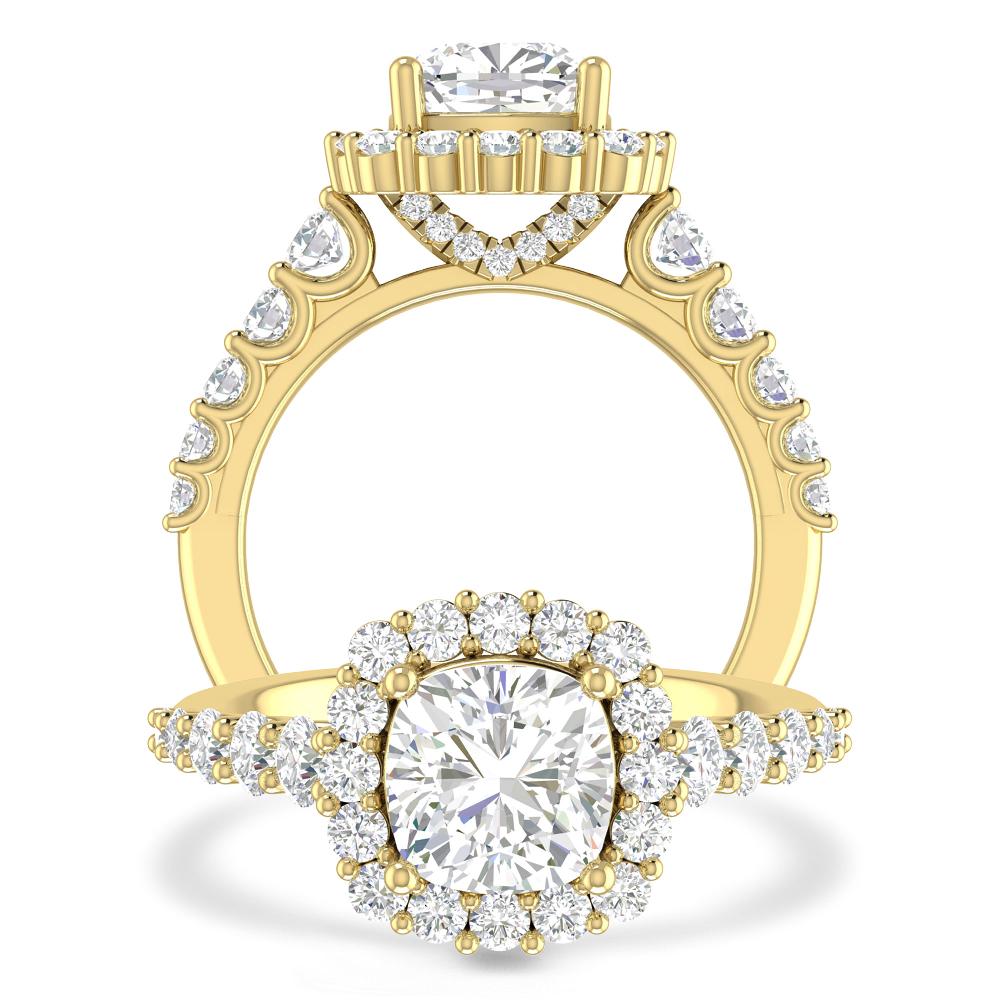 Yellow Gold - Cushion