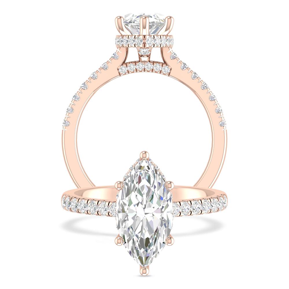 Rose Gold - Marquise