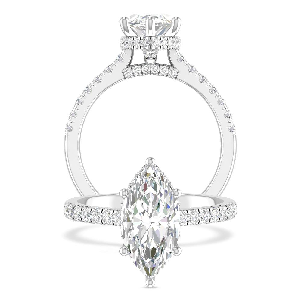 White Gold - Marquise