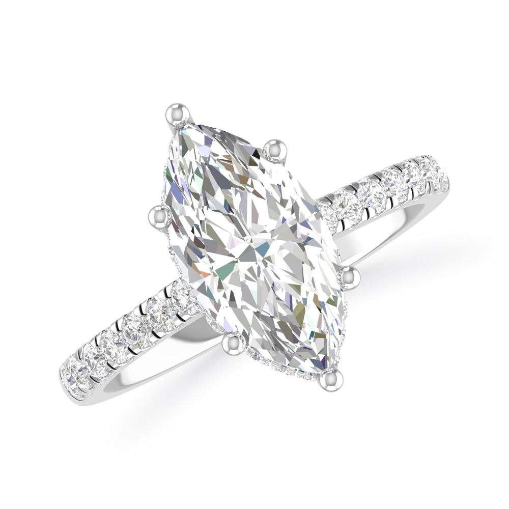 White Gold - Marquise