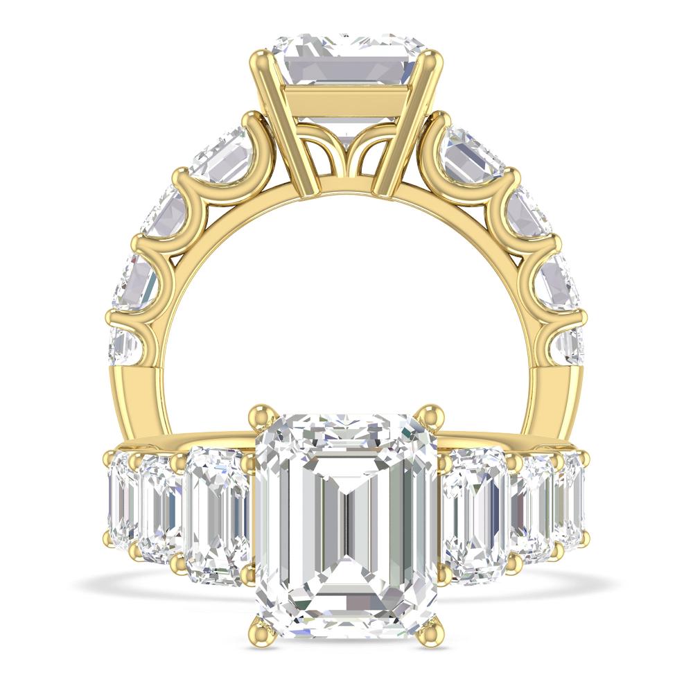 Yellow Gold - Emerald