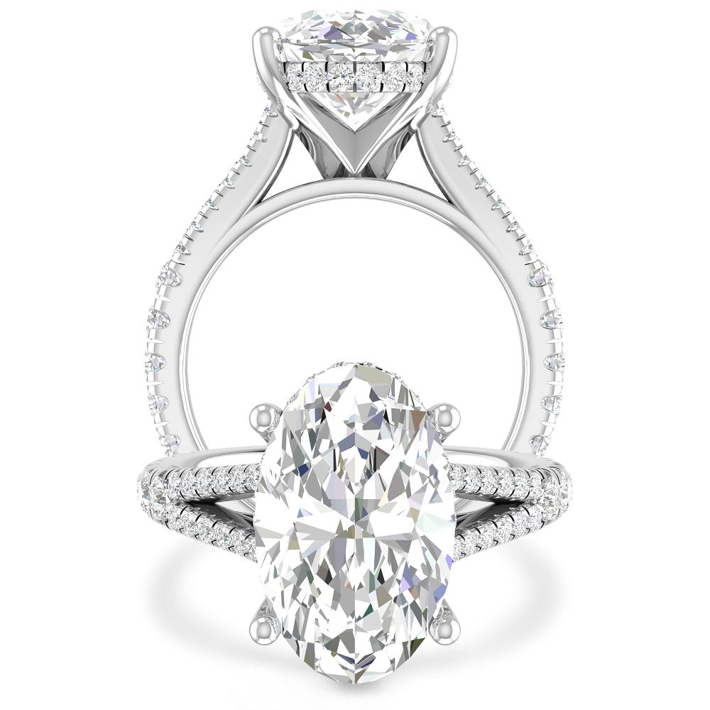 White Gold - Oval