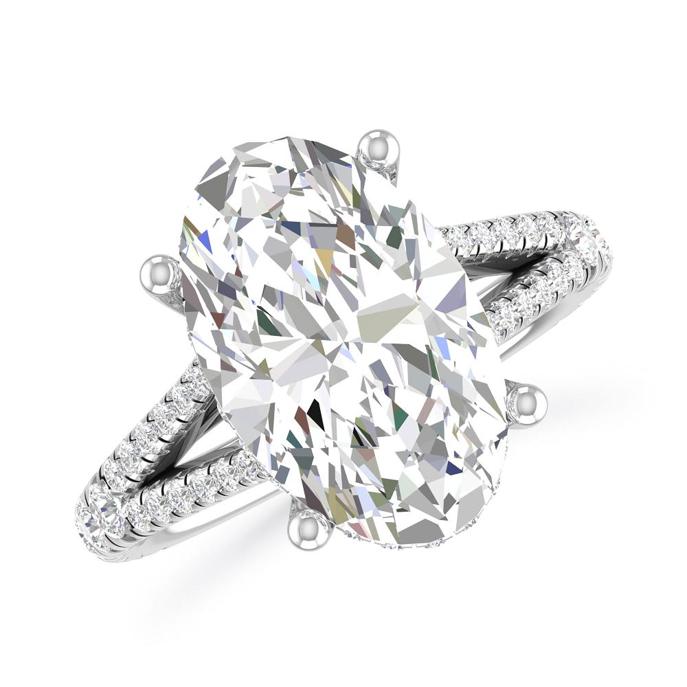 White Gold - Oval