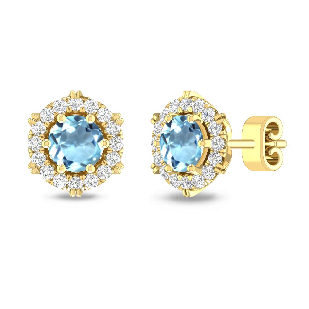 Yellow Gold - Aquamarine