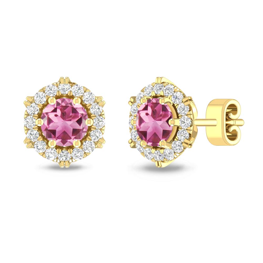 Yellow Gold - Pink Tourmaline