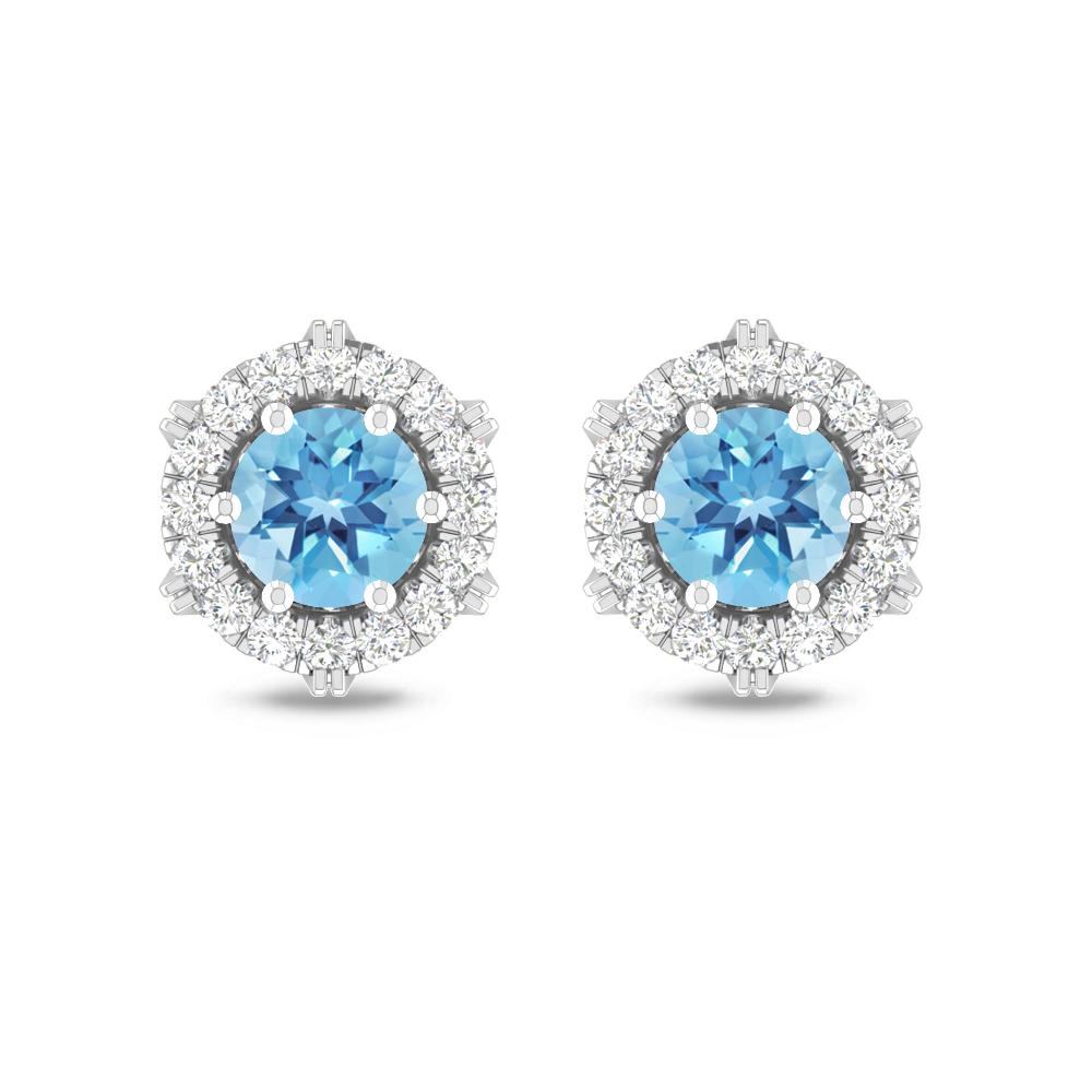 White Gold - Blue Topaz