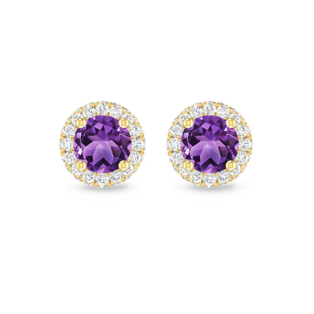 Yellow Gold - Amethyst