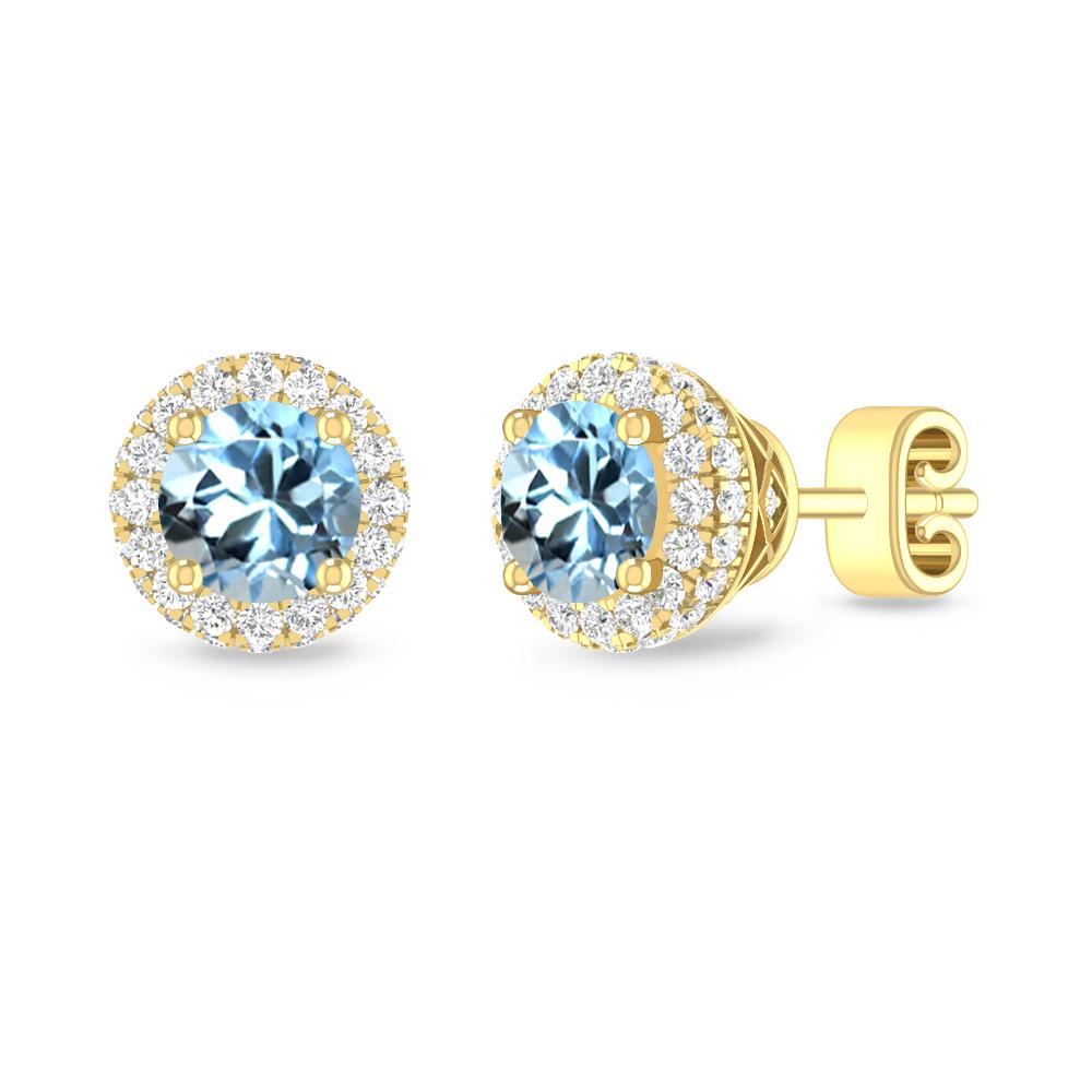 Yellow Gold - Aquamarine