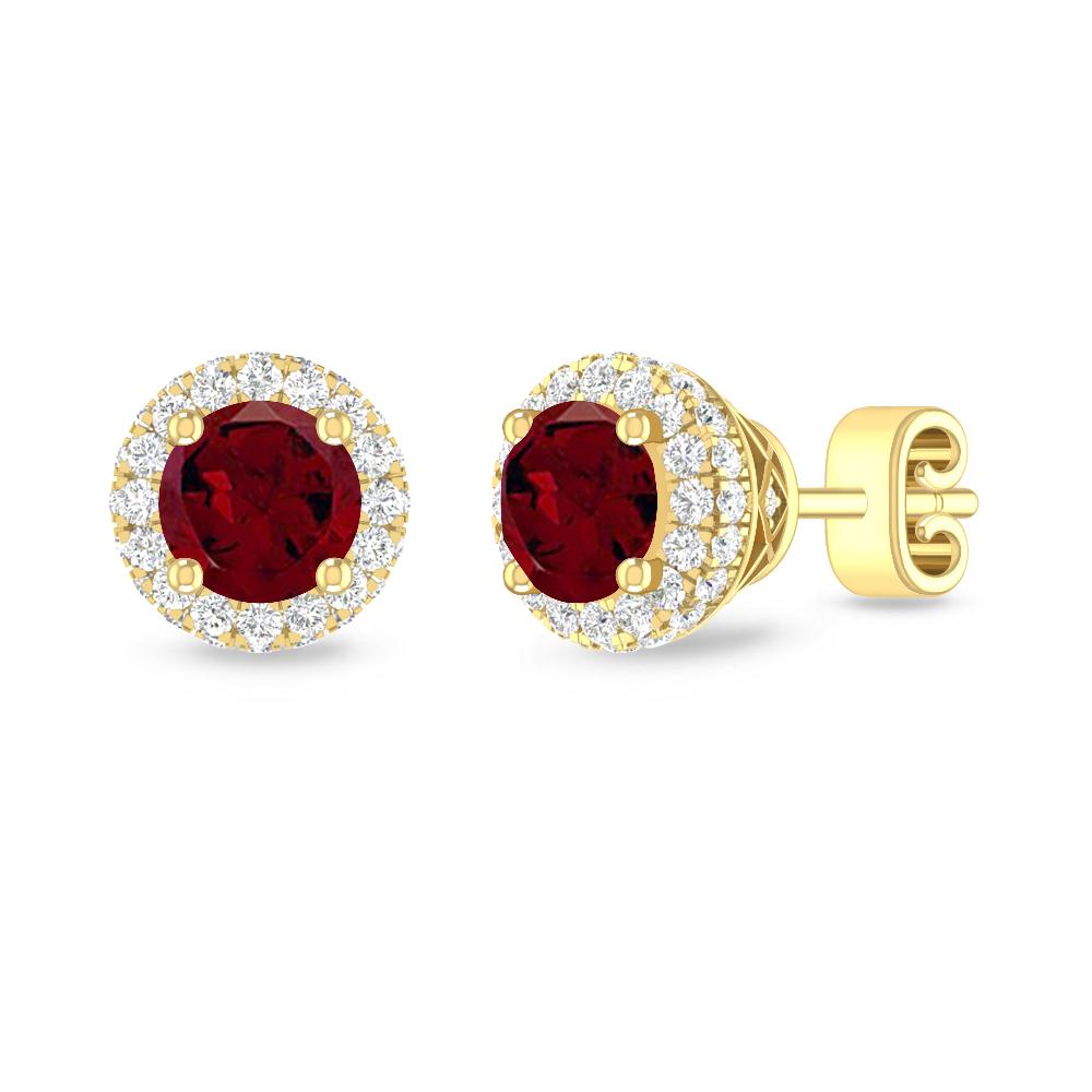 Yellow Gold - Garnet