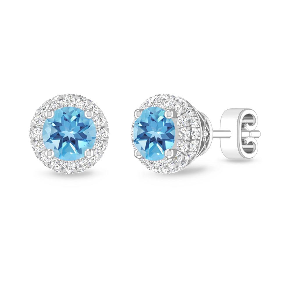 White Gold - Blue Topaz
