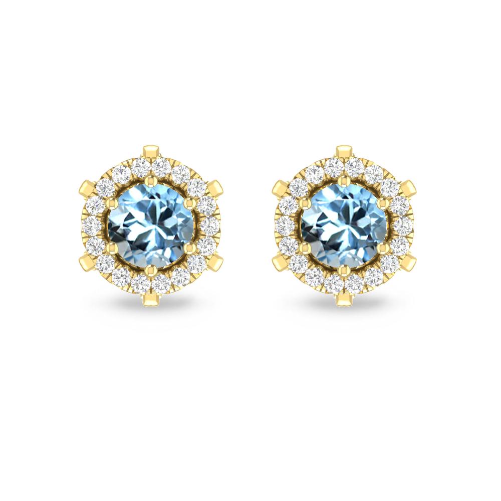 Yellow Gold - Aquamarine