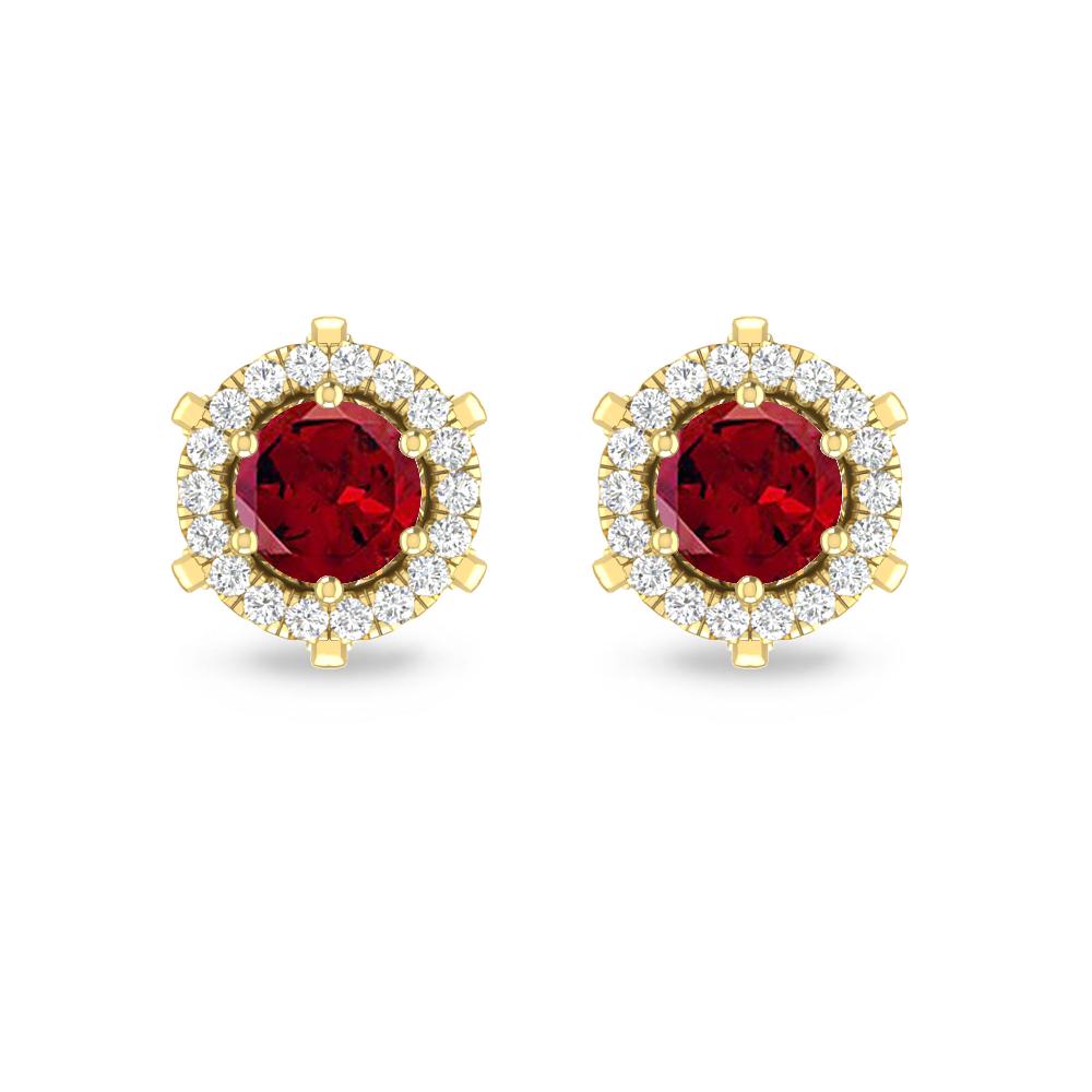 Yellow Gold - Garnet