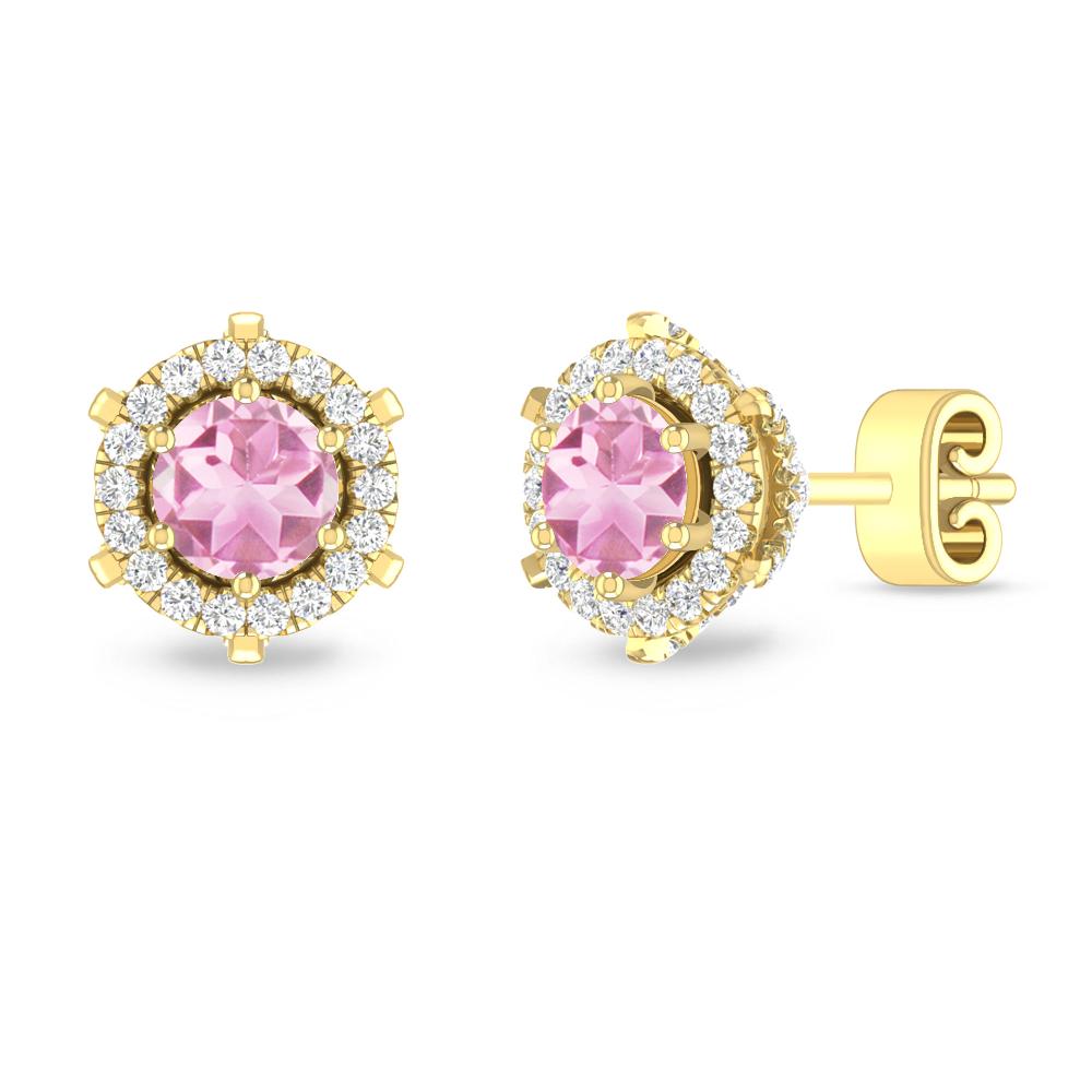 Yellow Gold - Pink Tourmaline