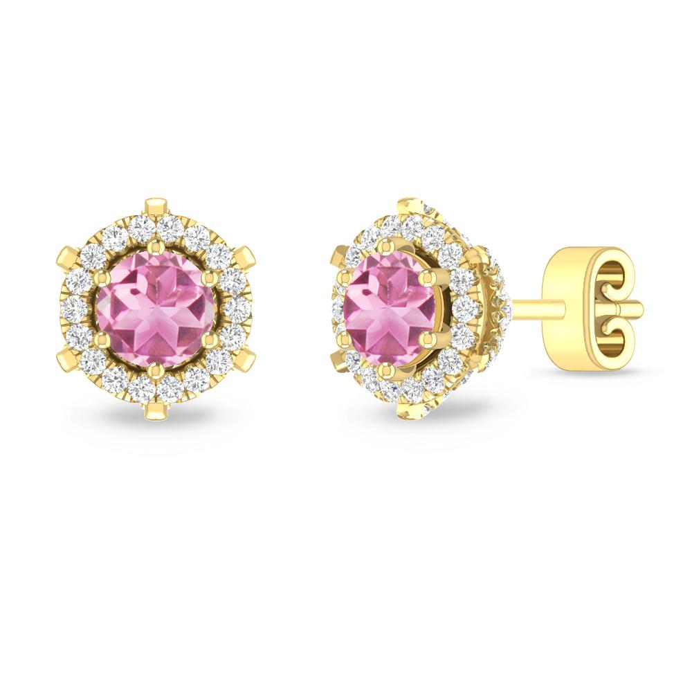 Yellow Gold - Pink Tourmaline