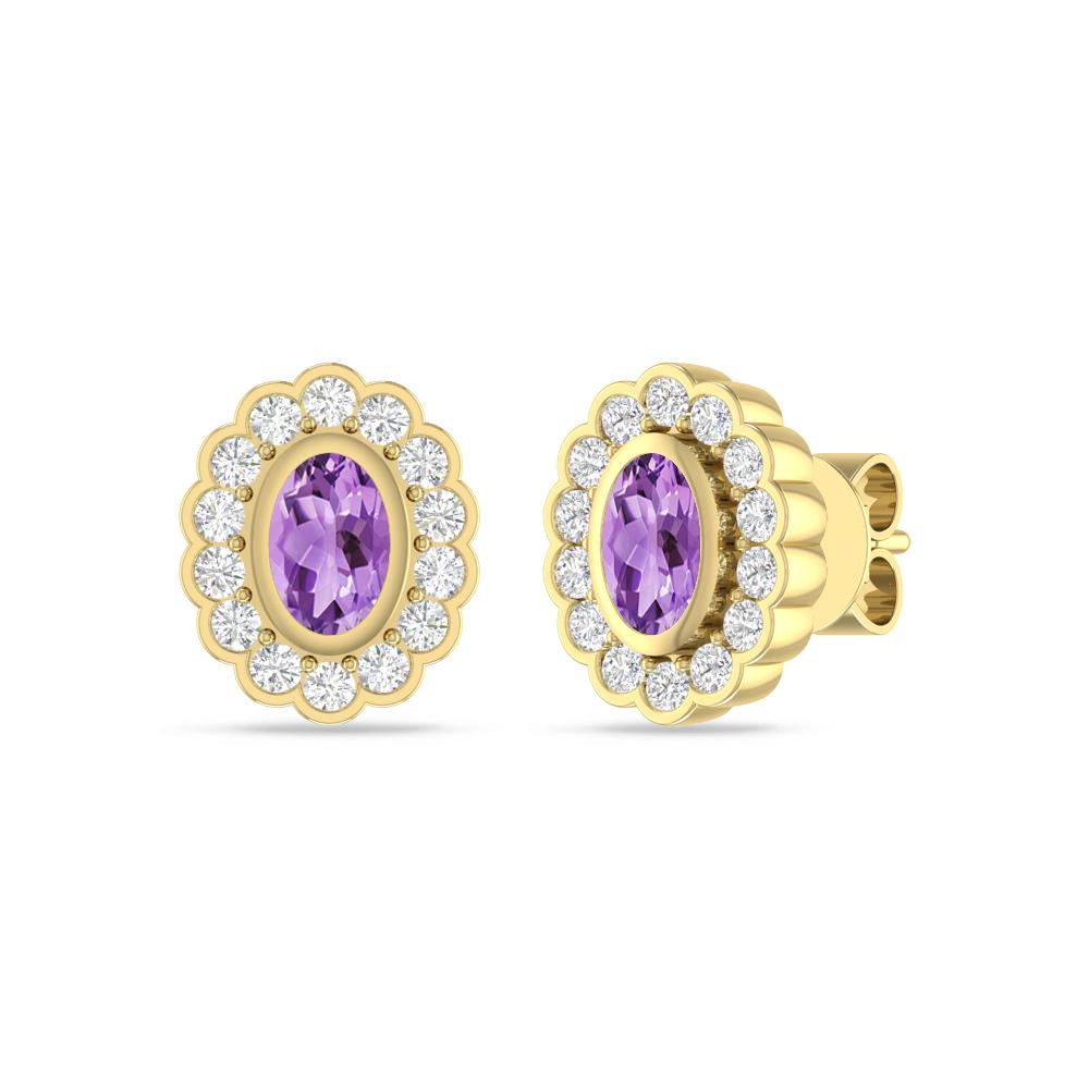 Yellow Gold - Amethyst