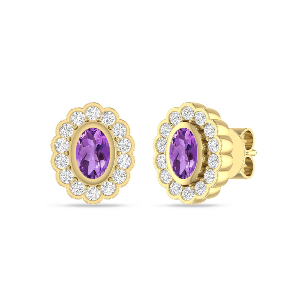 Yellow Gold - Amethyst