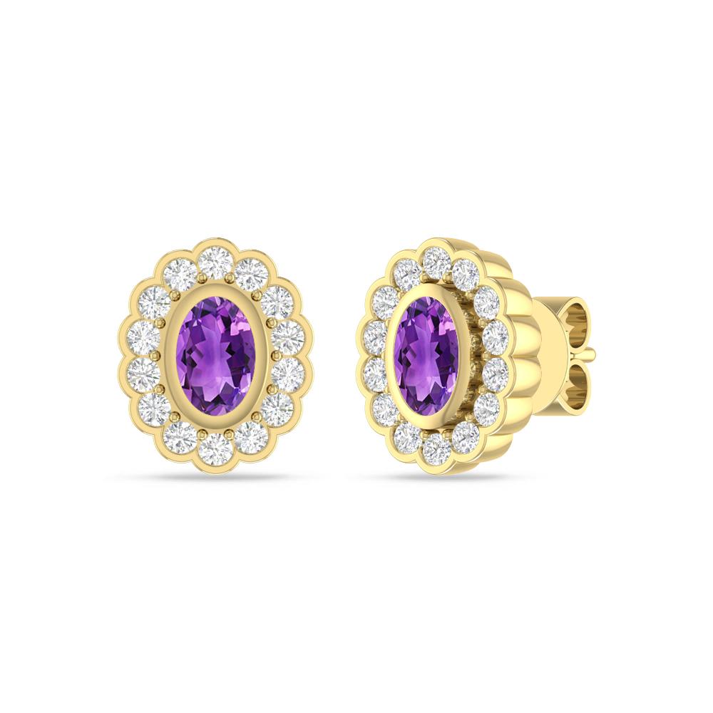 Yellow Gold - Amethyst