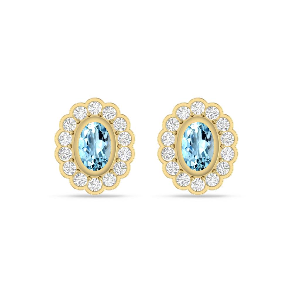 Yellow Gold - Aquamarine
