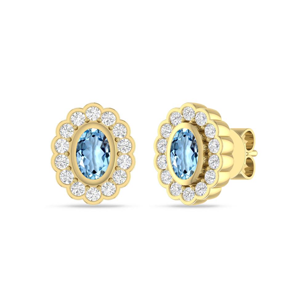 Yellow Gold - Aquamarine